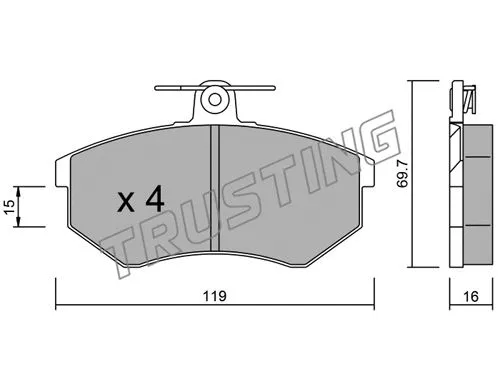 Brake Pad Set, disc brake (151.2)
