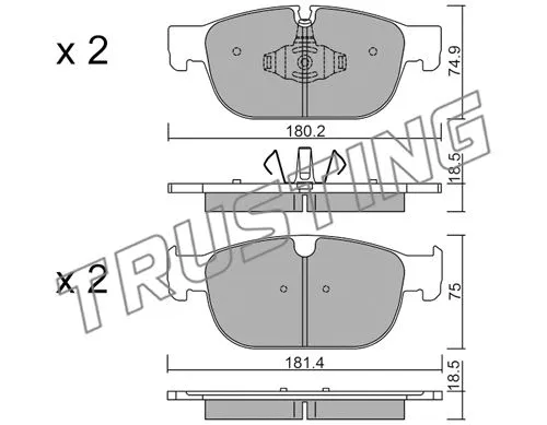 Brake Pad Set, disc brake (1120.0)