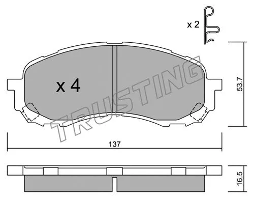 Brake Pad Set, disc brake (778.0)