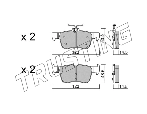 Brake Pad Set, disc brake (1064.2)