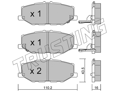 Brake Pad Set, disc brake (1215.0)