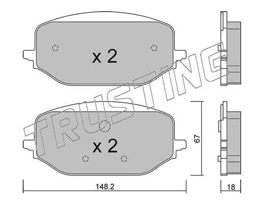 Brake Pad Set, disc brake (1351.0)