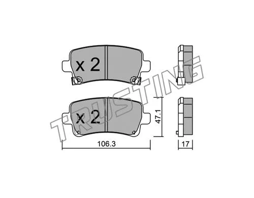 Brake Pad Set, disc brake (861.0)