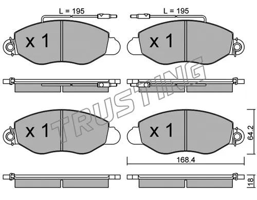 Brake Pad Set, disc brake (552.1)