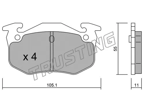 Brake Pad Set, disc brake (040.2)