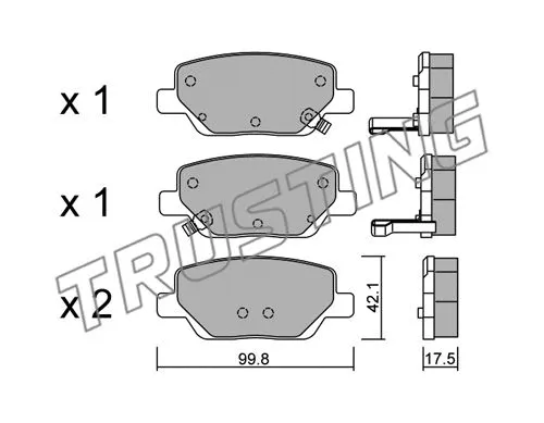 Brake Pad Set, disc brake (1104.0)