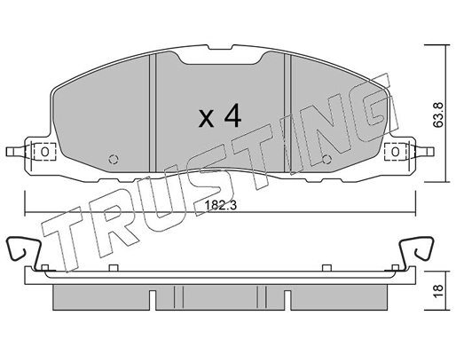 Brake Pad Set, disc brake (1330.0)