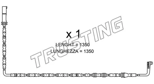 Warning Contact, brake pad wear (SU.286)