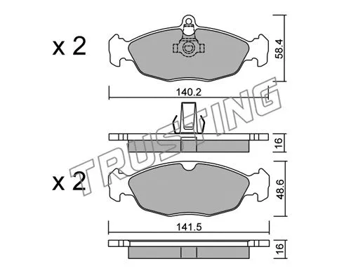 Brake Pad Set, disc brake (079.1)