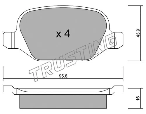 Brake Pad Set, disc brake (333.1)