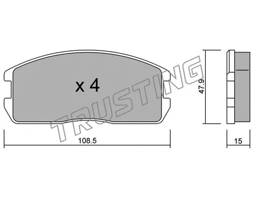 Brake Pad Set, disc brake (247.0)