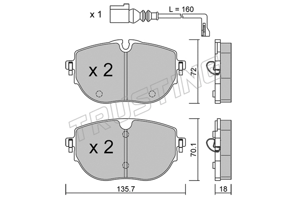 Brake Pad Set, disc brake (1321.0)