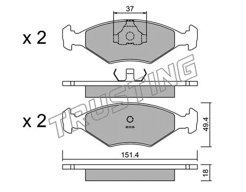 Brake Pad Set, disc brake (059.2)