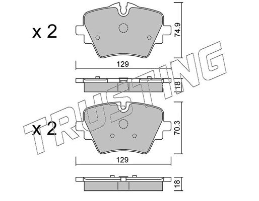 Brake Pad Set, disc brake (1061.1)