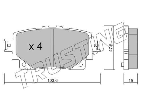 Brake Pad Set, disc brake (1229.0)