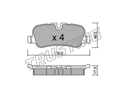 Brake Pad Set, disc brake (710.0)