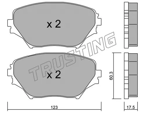 Brake Pad Set, disc brake (445.0)