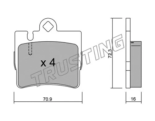 Brake Pad Set, disc brake (613.0)