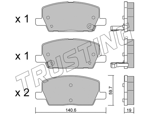 Brake Pad Set, disc brake (1212.0)