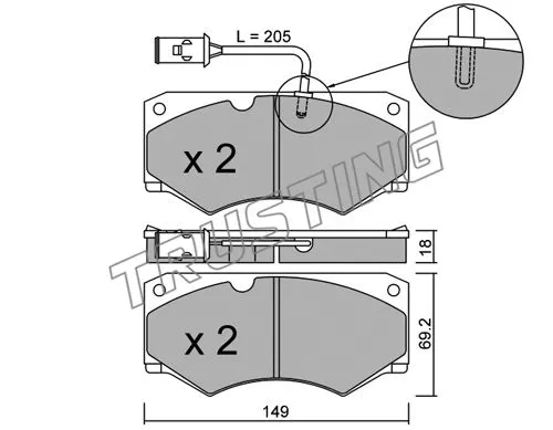 Brake Pad Set, disc brake (016.3)