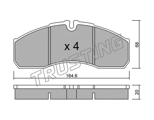 Brake Pad Set, disc brake (594.3)