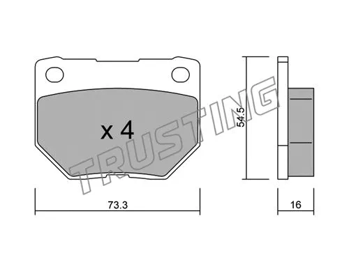 Brake Pad Set, disc brake (510.0)