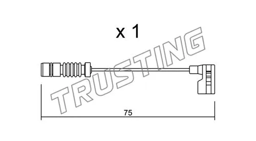 Warning Contact, brake pad wear (SU.251)
