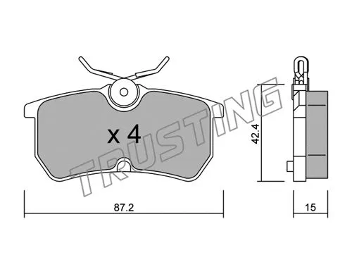 Brake Pad Set, disc brake (326.0)