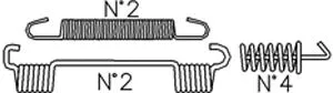 Accessory Kit, brake shoes (K395)