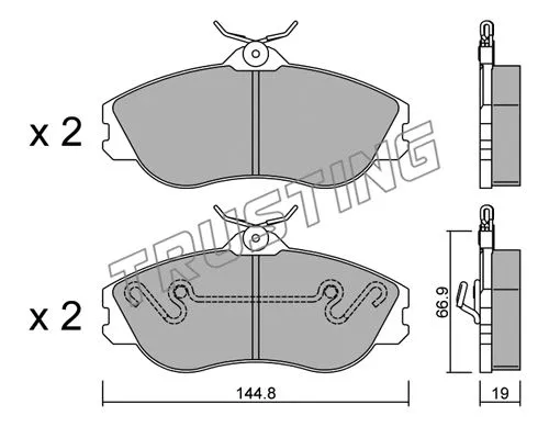 Brake Pad Set, disc brake (679.0)