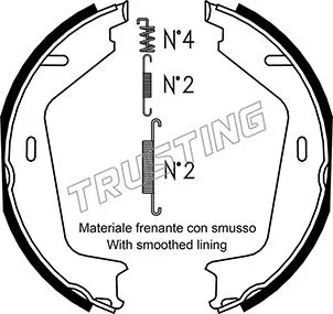 Brake Shoe Set, parking brake (127.275K)