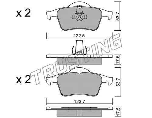 Brake Pad Set, disc brake (357.0)