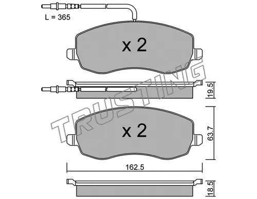 Brake Pad Set, disc brake (864.0)