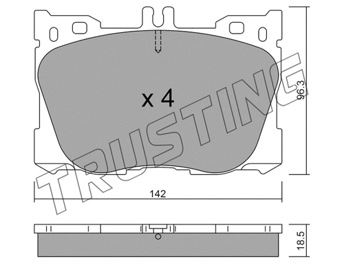 Brake Pad Set, disc brake (1134.0)
