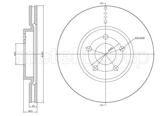 Brake Disc (DF726)