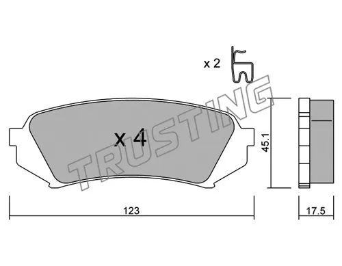 Brake Pad Set, disc brake (469.0)