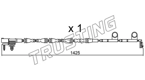 Warning Contact, brake pad wear (SU.316)
