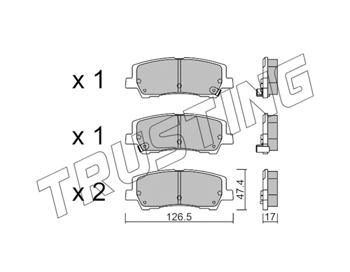 Brake Pad Set, disc brake (1184.0)