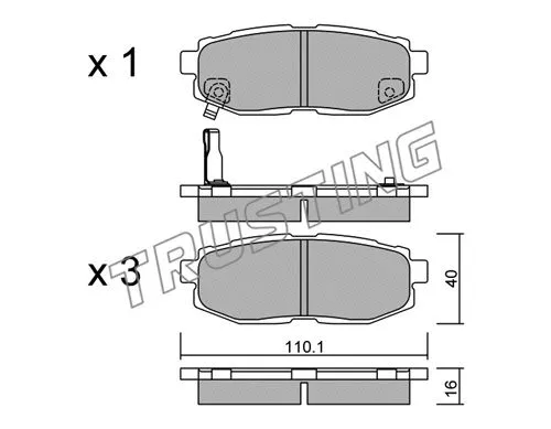 Brake Pad Set, disc brake (892.0)