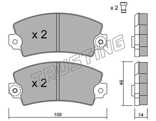 Brake Pad Set, disc brake (005.5)