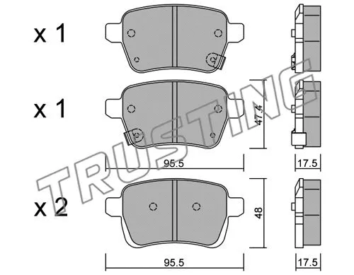 Brake Pad Set, disc brake (1036.0)