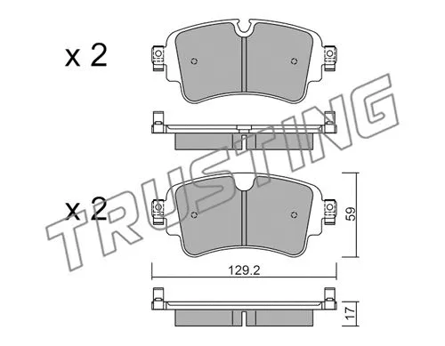 Brake Pad Set, disc brake (1129.0)