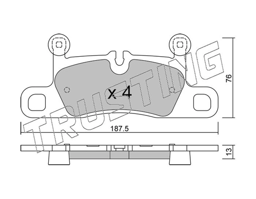 Brake Pad Set, disc brake (1315.0)