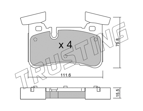 Brake Pad Set, disc brake (1199.0)