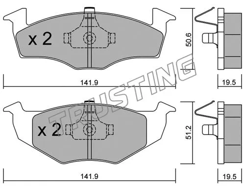 Brake Pad Set, disc brake (215.1)