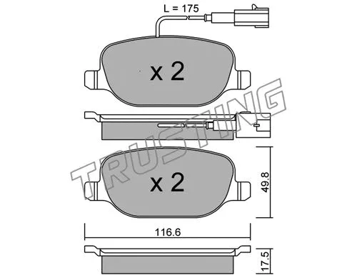 Brake Pad Set, disc brake (720.1)