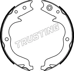 Brake Shoe Set, parking brake (064.180)