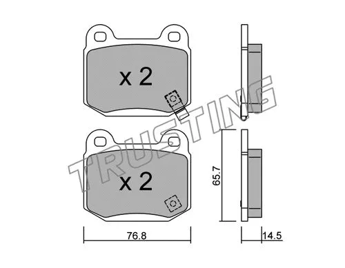 Brake Pad Set, disc brake (755.0)