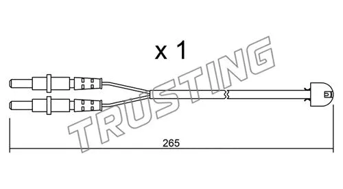 Warning Contact, brake pad wear (SU.053)