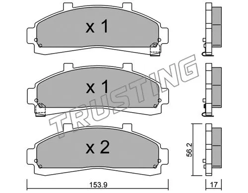 Brake Pad Set, disc brake (699.0)